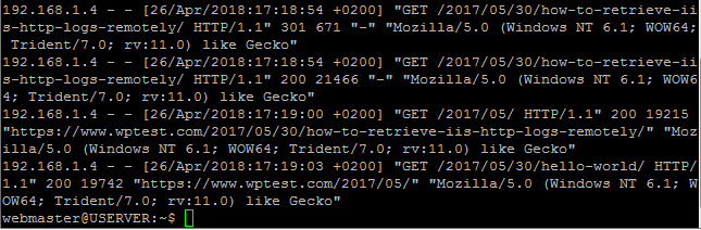 Siglens, Caddy logs,Vector